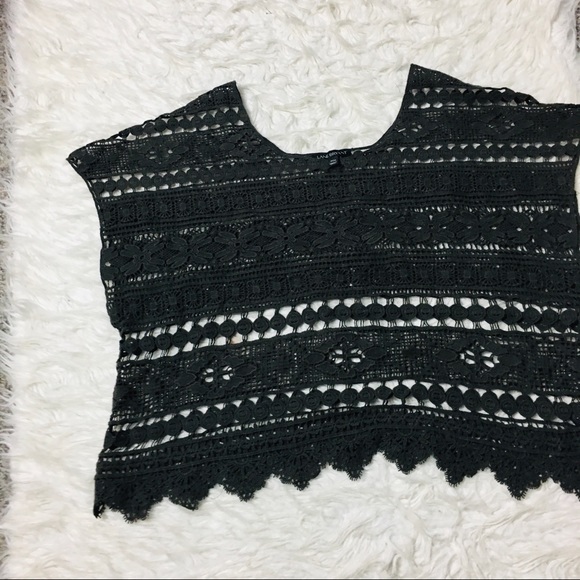 Lane Bryant Bohemian Crochet Olive Green Size 14 - Picture 7 of 13